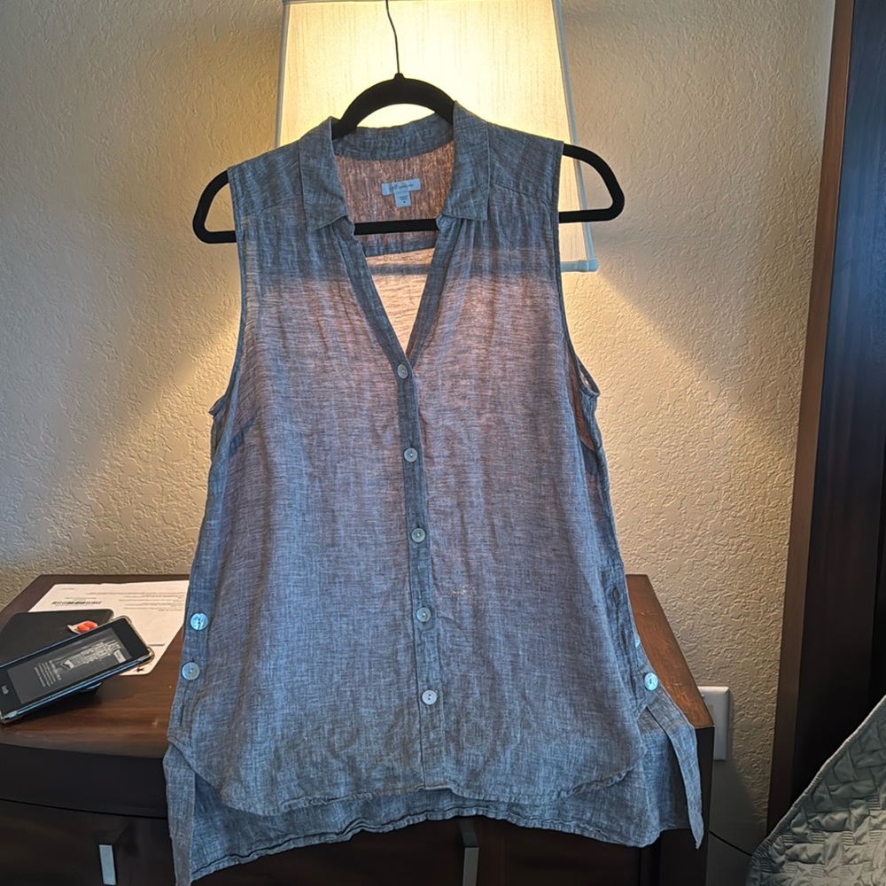 J Jill linen tunic bottom up top
